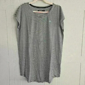 LAUREN Ralph Lauren Blue White Striped Sleeveless Round Neck Tunic NWOT Size XL